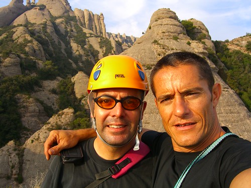 Escalada amb en Jan Vives a Montserrat